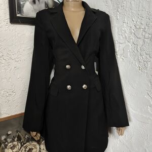 Long Blazer Mini Dress